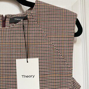 Theory Women's Windowpane Check Power Dress
